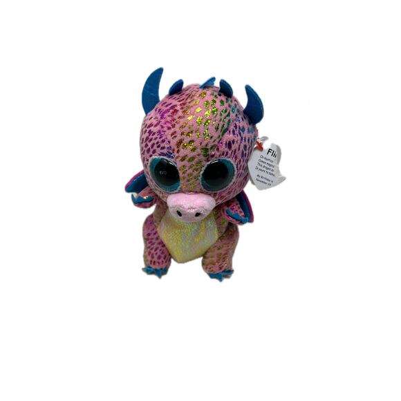 Ty Beanie Boos FLINT the Dragon (6 Inch) Animal Plush NWT - Picture 1 of 5